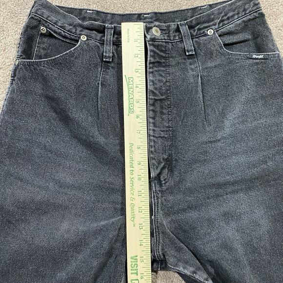 VTG 80s Wrangler Women’s Black Jeans 31x30 Made in USA High Rise Tapered Leg - Picture 11 of 13